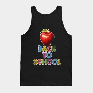 Back To School Apple For Teacher Tank Top